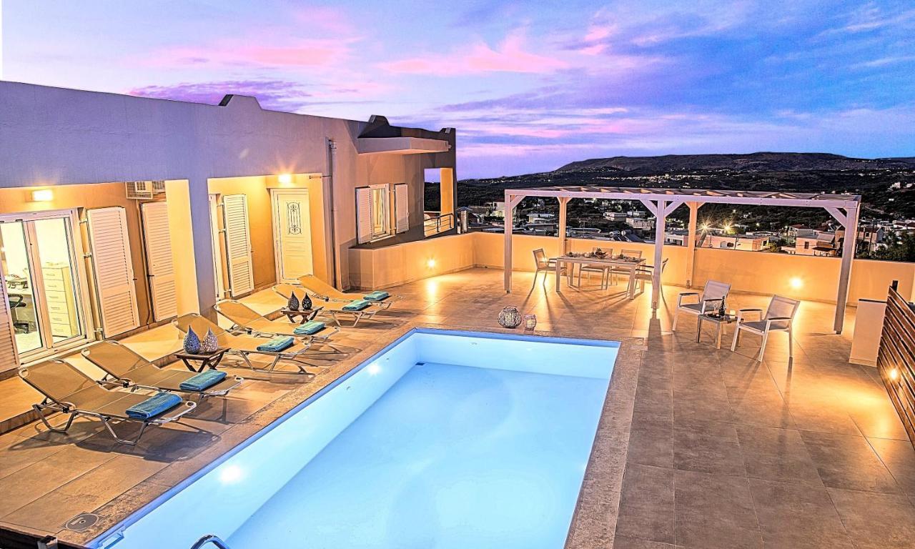 Villa Di Giorgio Heated Pool Kournás Exterior foto