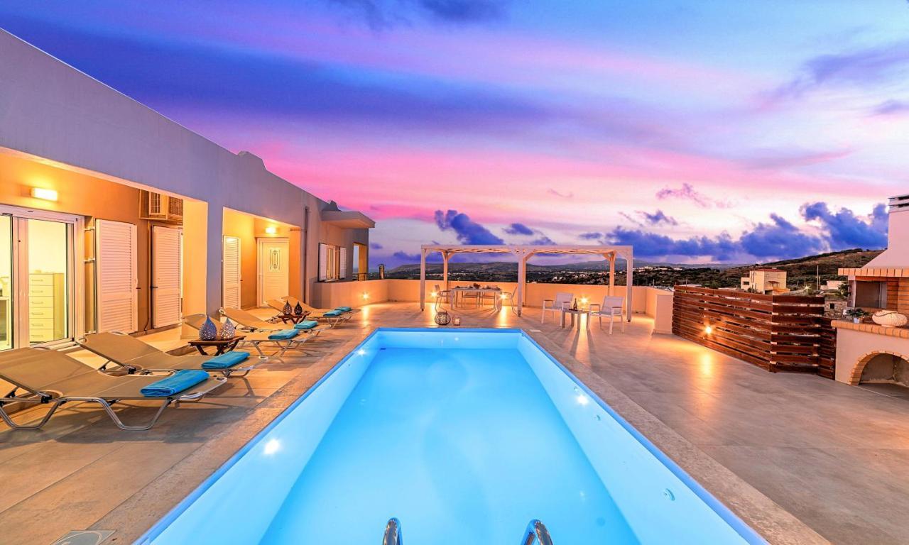 Villa Di Giorgio Heated Pool Kournás Exterior foto